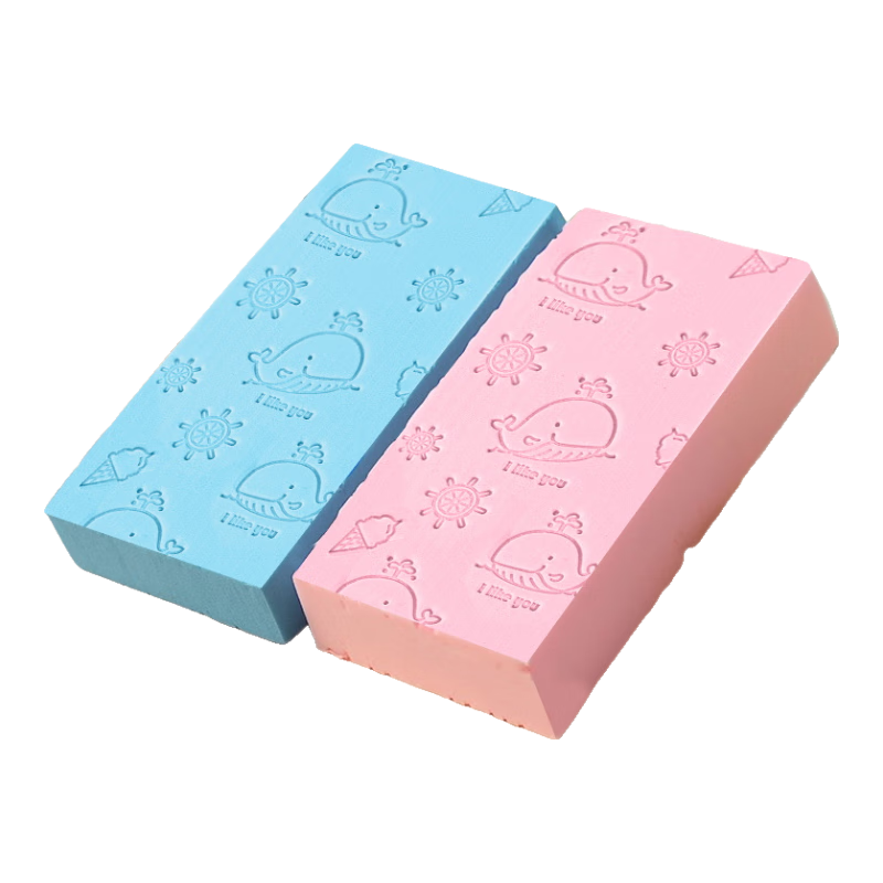 DOCTOR MA Baby Bath Sponge Washcloth, Newborn Infant Bathing Sponge, Bathing Tool, Children's Bath Scrubber, 2-Pack