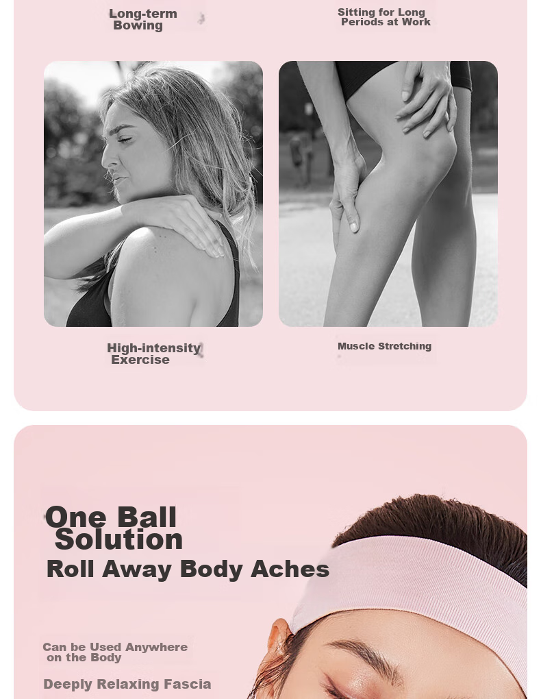 Li-Ning Foot Massage Ball, Muscle Relaxation Ball, Meridian Ball for Feet, Waist And Back, Fitness Yoga Shoulder Neck Massage Ball 3