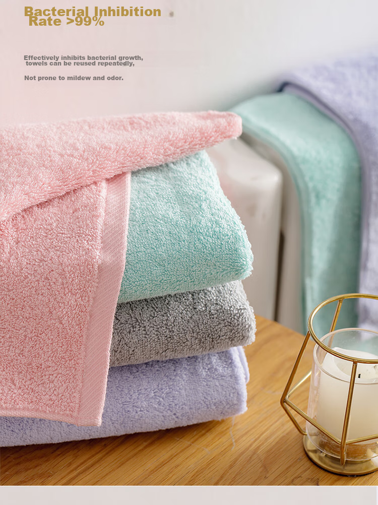 UCHINO Soft Cotton Cloud Towels, 3-Pack, Pure Cotton for Home Use And Children's Face Washing And Hot Compress (Blue + Gray + Purple) 5