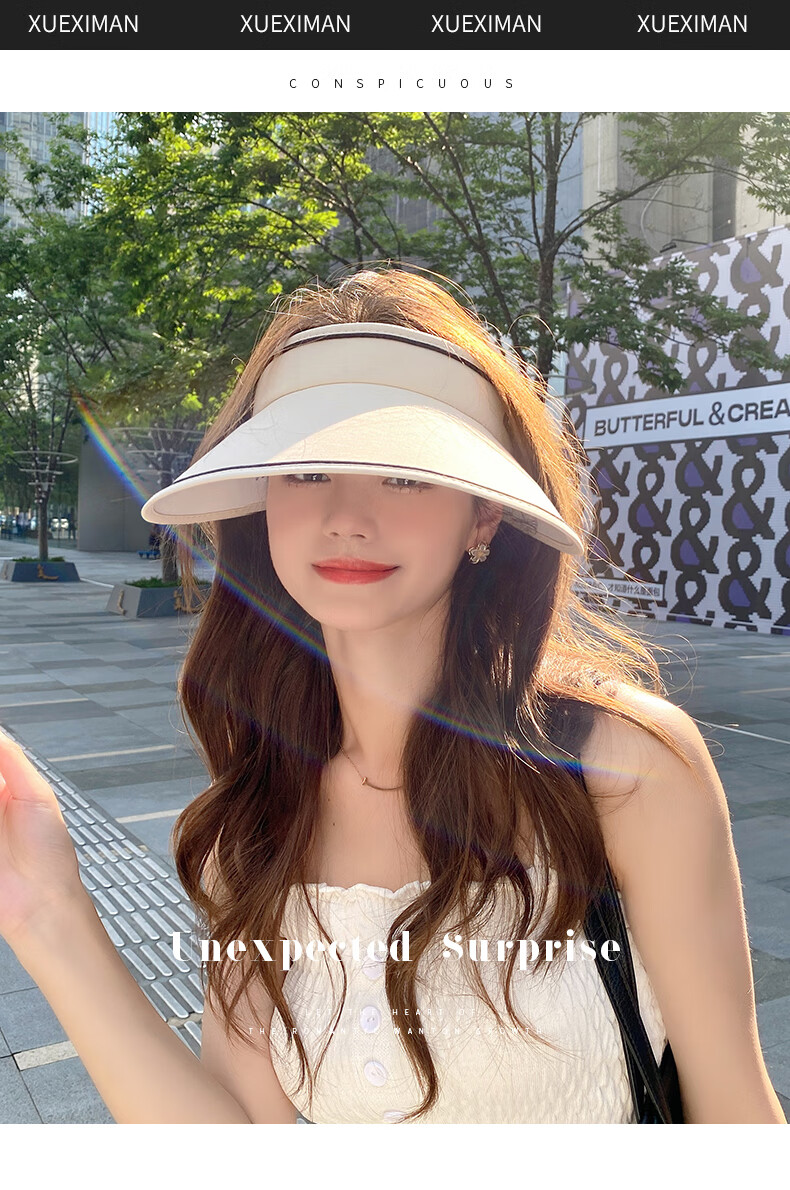 XUEXIMAN Strong UV Protection Sun Hat for Women, Summer Wide Brim Face-Covering Visor Hat 1