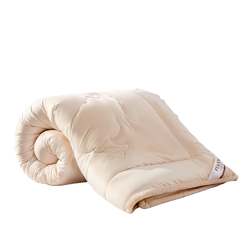 FUANNA Class A Australian Imported 51% Wool Comforter, All-Season Single Dormitory Duvet Insert, Approximately 4.8 Jin, 152*210cm
