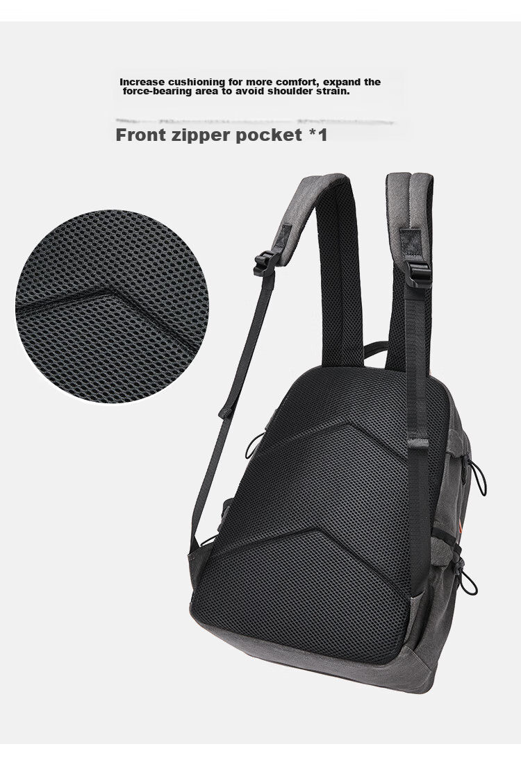 BOSTANTEN Men's Backpack, High School And College Student Bookbag, Trendy Backpack, Large Capacity Laptop Bag for Men And Wome 5