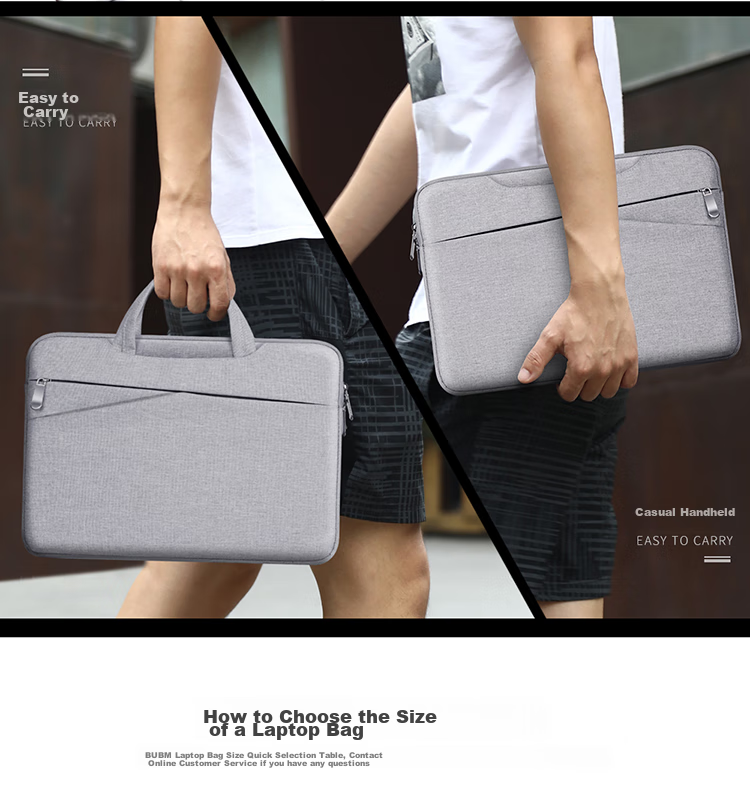 BUBM Laptop Bag for Apple And Lenovo 15.6-Inch Laptops, Women's Handheld Business Sleeve Bag 7