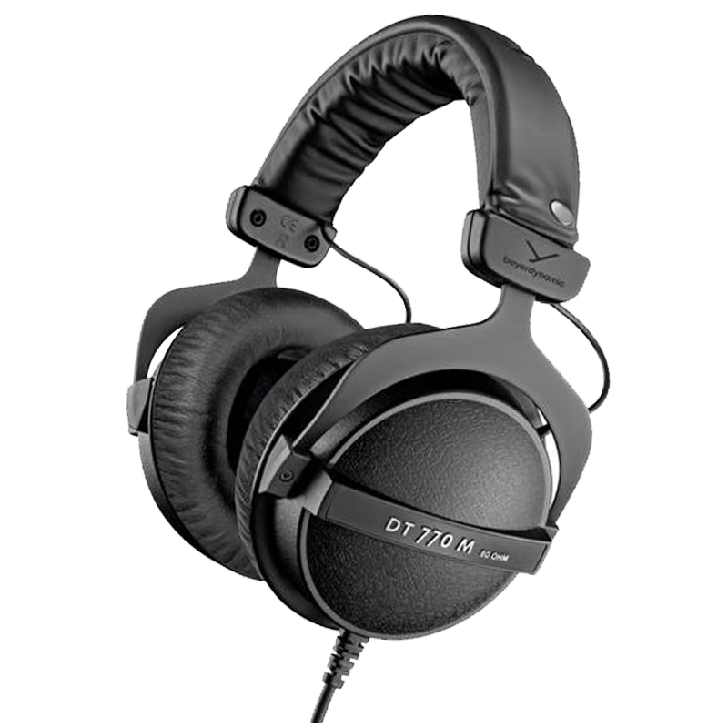 Beyerdynamic DT 770 M, Over-Ear Professional Recording Closed-Back Monitoring Headphones, 80 Ohm Low Impedance Version [Gift Recommendation]