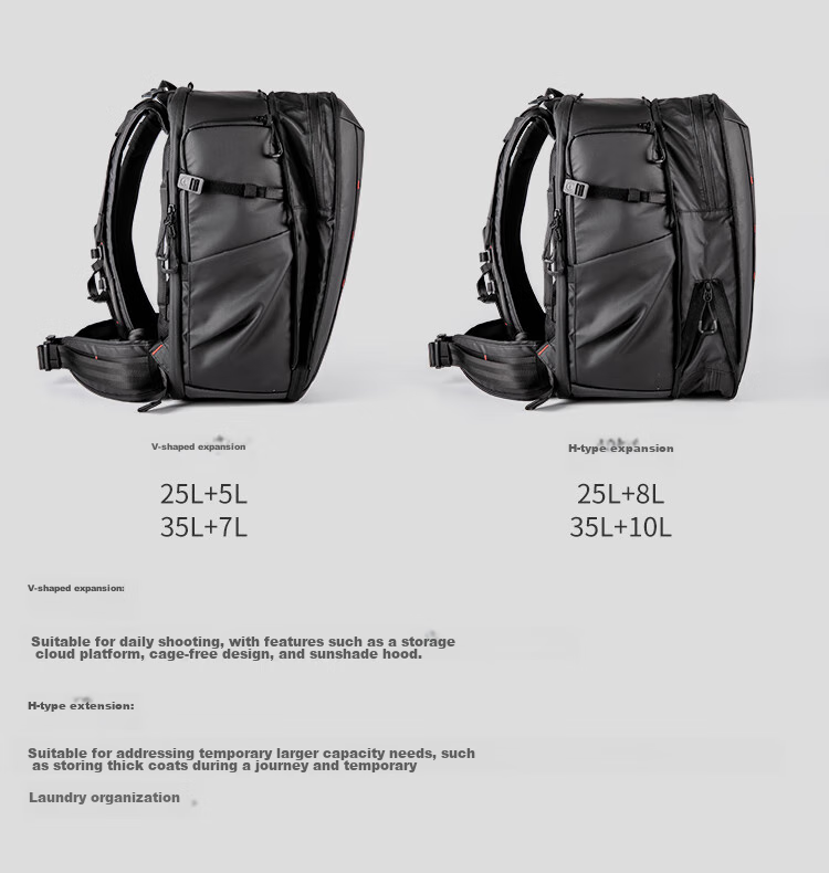 PGYTECH Dandelion Photography Bag OneMo2 DSLR Camera Backpack, Outdoor Hiking Travel Rucksack, Digital Bag, Stabilizer Professional Large Capacity Storage Bag, 35L (Deep Space Black) 5