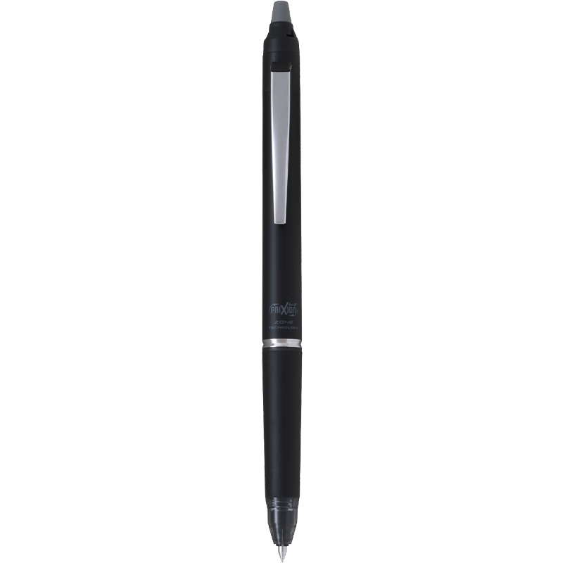 PILOT Retractable Erasable Pen, ZONE Series Gel Pen, Signing Pen, Black Ink Pen, Stationery Office Supplies LFBKZ-50F 0.7mm Midnight Black/Black