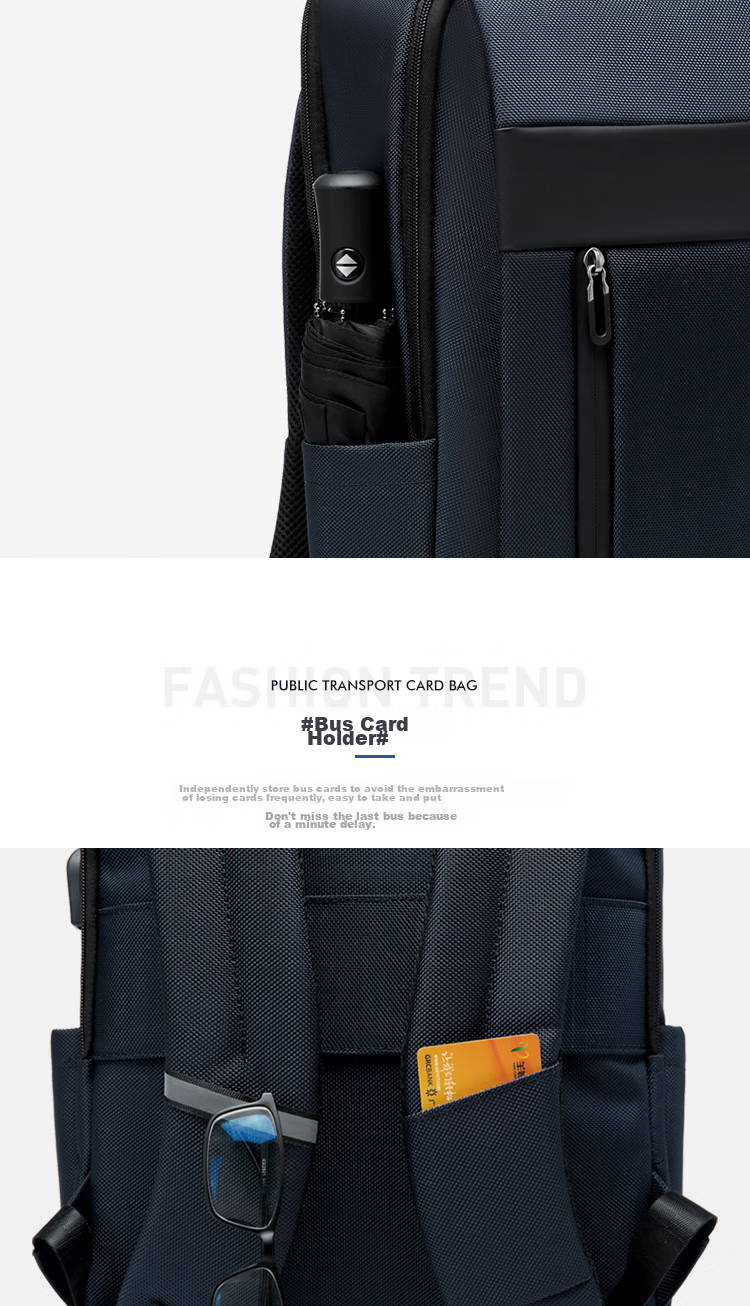 GOLF Backpack for Men, 15.6-Inch Large Capacity Laptop Bag, Multifunctional Water-Resistant Travel Business Casual Student Schoolbag, 5I488394J Blue 15