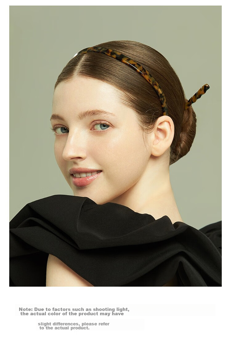 She's Fashionable Versatile Hair Band, Vintage Tortoiseshell Color Headband, Birthday Gift for Girlfriend 6