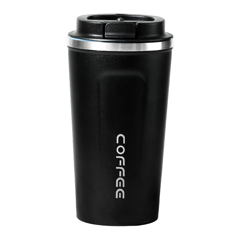 BJ 304 Stainless Steel Coffee Mug, Double-Wall Insulated Thermos with Lid, Portable Travel Cup, Children's Water Bottle, 510ML