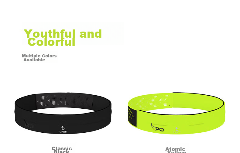 Flipbelt [Magic Tape Waist Pack], Sports Running Belt, Marathon Gear, Phone Pouch, Neon Orange, Adjustable Style 24