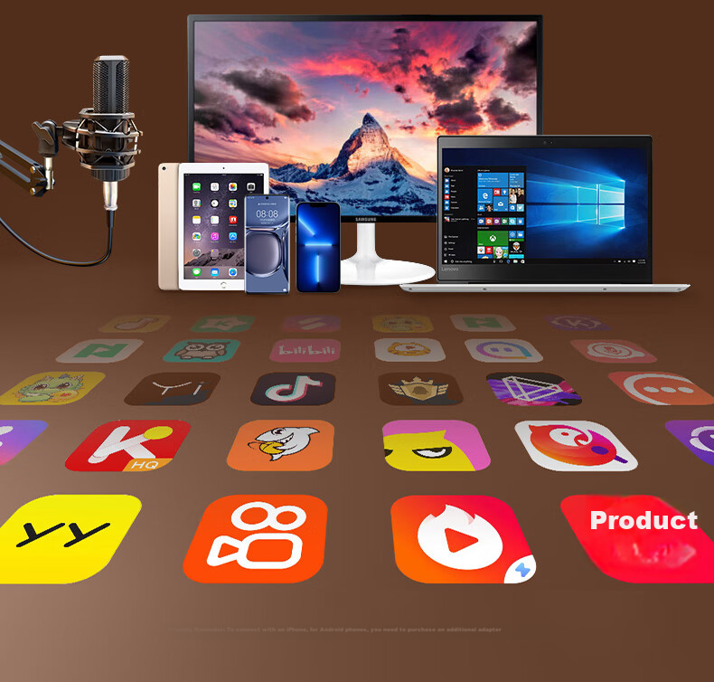 WITGOER [Multi-Mode Professional Sound Card And Microphone Combo] Noise-Cancelling Live Streaming Recording Condenser Monitor for Laptop USB Wired Professional Voice Recording Himalaya 24