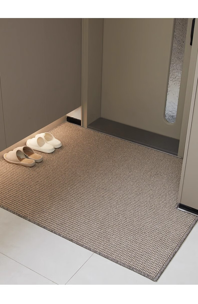 BULULOM Entrance Door Mat Sisal Imitation Carpet Door Mat Foot Mat Camel Yellow - Sisal Imitation - Cotton Back 50*80cm 36