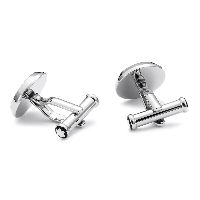 MONTBLANC Meisterstück Lacquered Stainless Steel Cufflinks 112904 Men's Gift 3