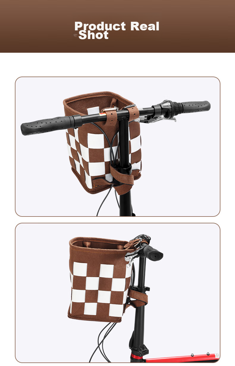 Bicycle Basket, Electric Bike Front Basket, Storage Basket, Easy Installation Felt Car Frame, Vegetable Basket, Folding Bike Hanging Basket 8