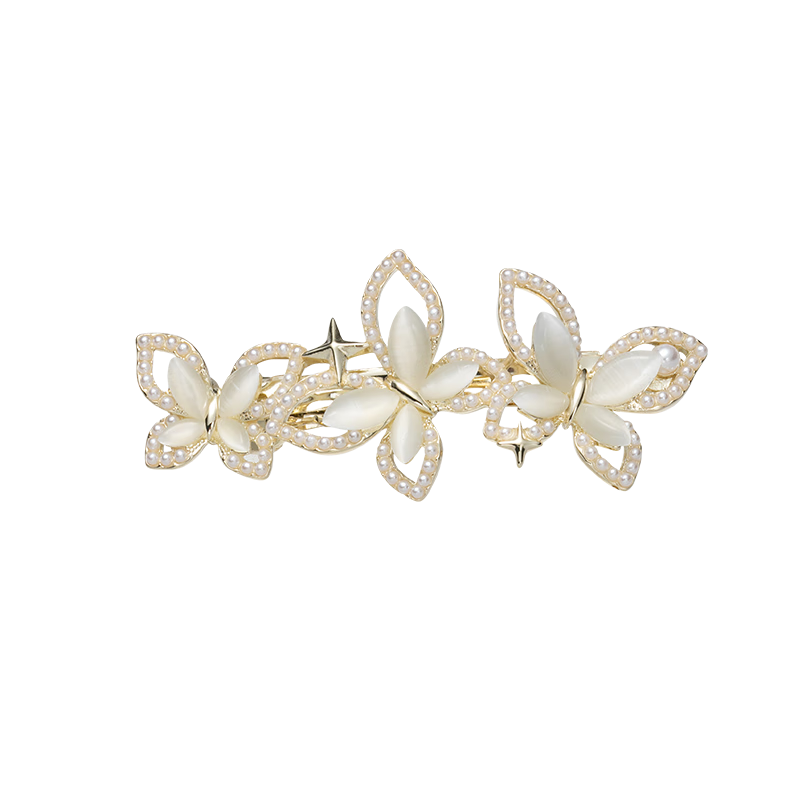 CHIMERA Elegant Hair Clip, Back of Head Half-Up Butterfly Bun Clip for Women, Side Clip Hair Accessory, Mid-Autumn Festival Gift