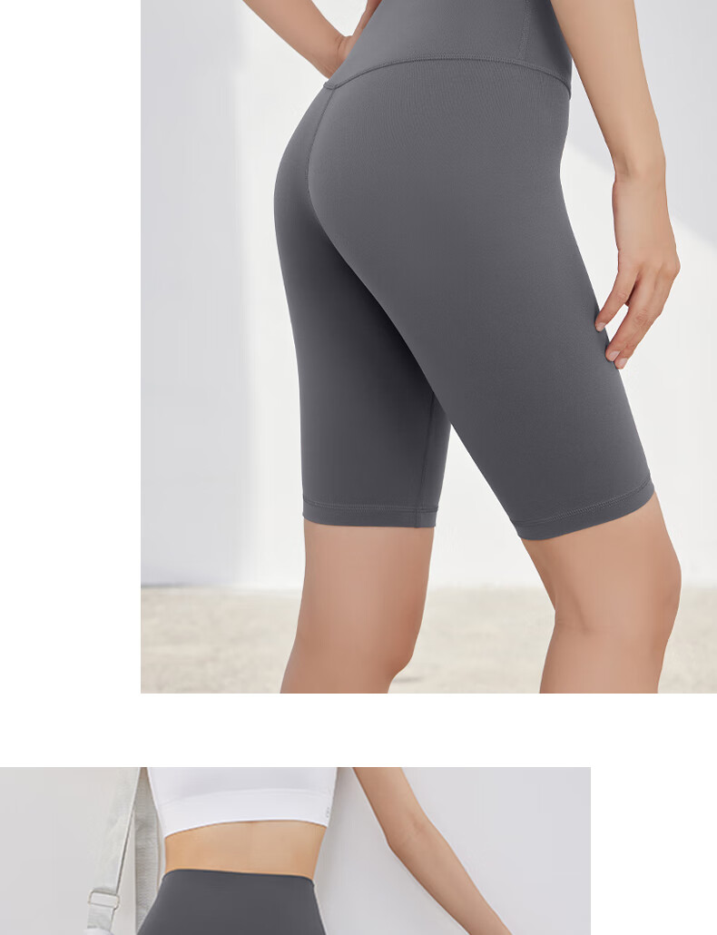 XUEXIMAN Yoga Pants for Women, One-Size High-Waisted Bike Shorts with Butt-Lifting Effect, Tight-Fitting Sports Fitness Shorts for Outdoor Wear 15