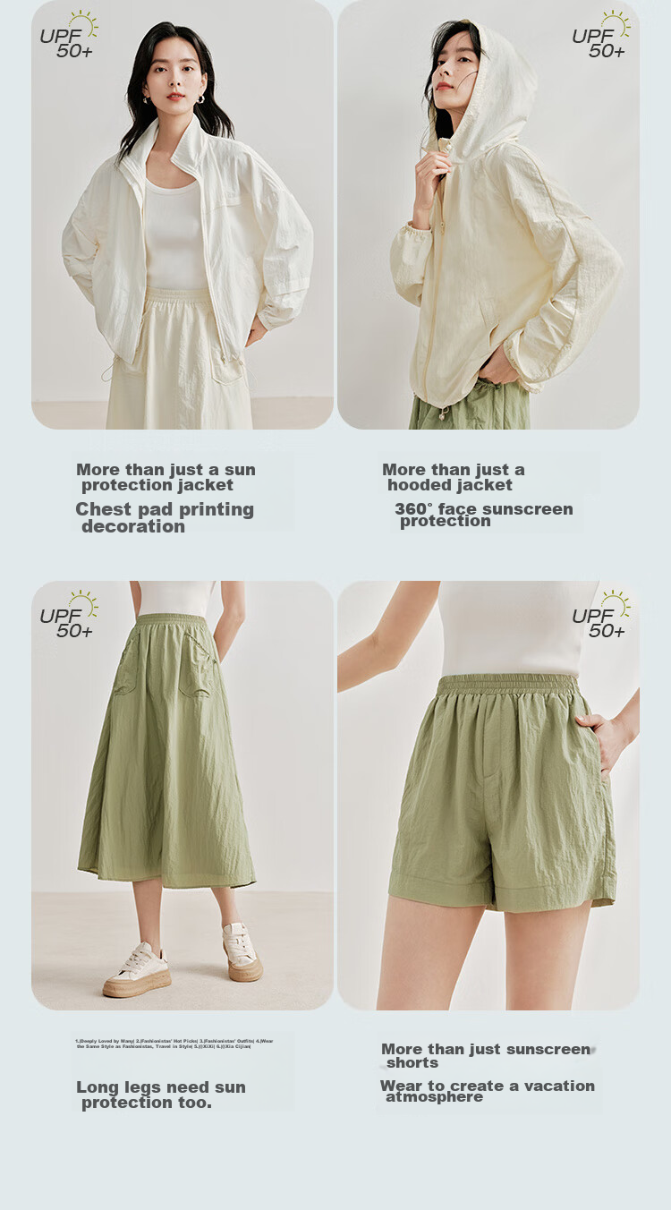 INMAN UPF100+ Sun Protection Shirt for Women, Summer Fashion Blouse Jacket, Bean Green Color, Size L 14