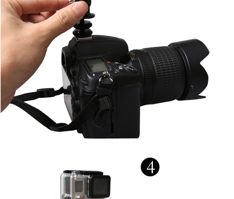 KYOTSU GoPro 13/12/11/10/9, DJI Action 6/5pro/4/3 Universal Sports Camera Gimbal, DSLR And Mirrorless Camera Hot Shoe Base Converter Accessory 5