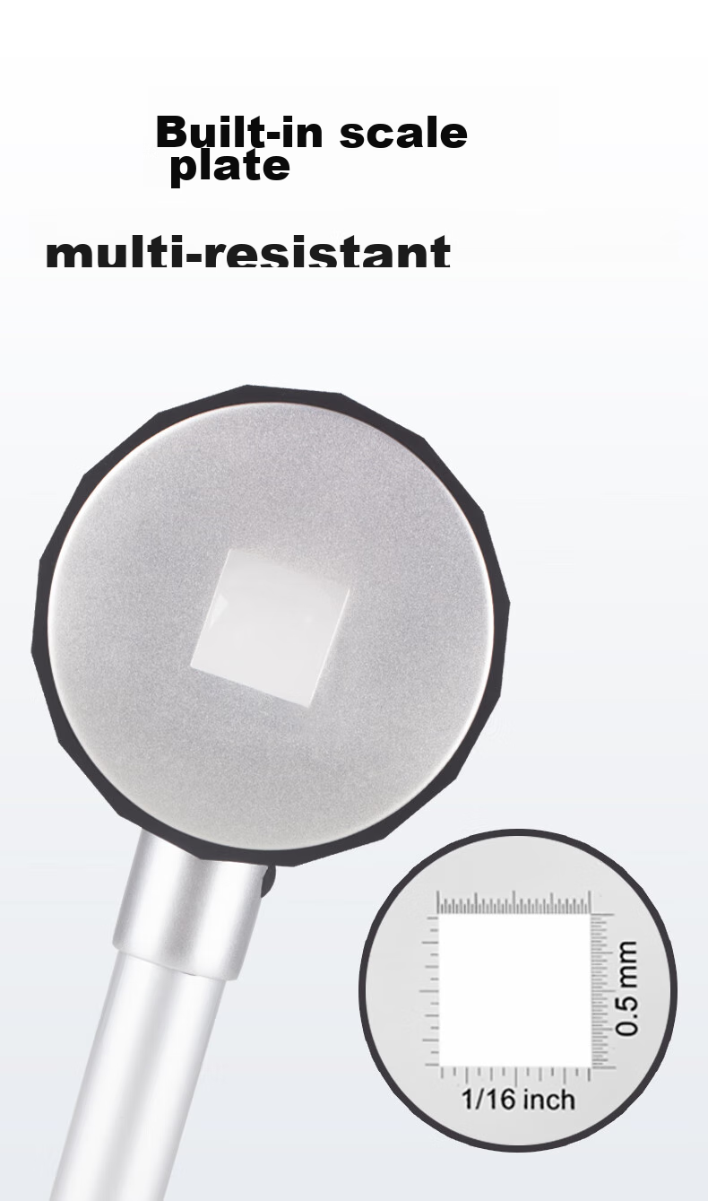 MIXOUT Large-Diameter Magnifying Glass with High Magnification, High-Definition Scale for Alcohol, Tobacco And Jewelry Inspection with LED And UV Light 4