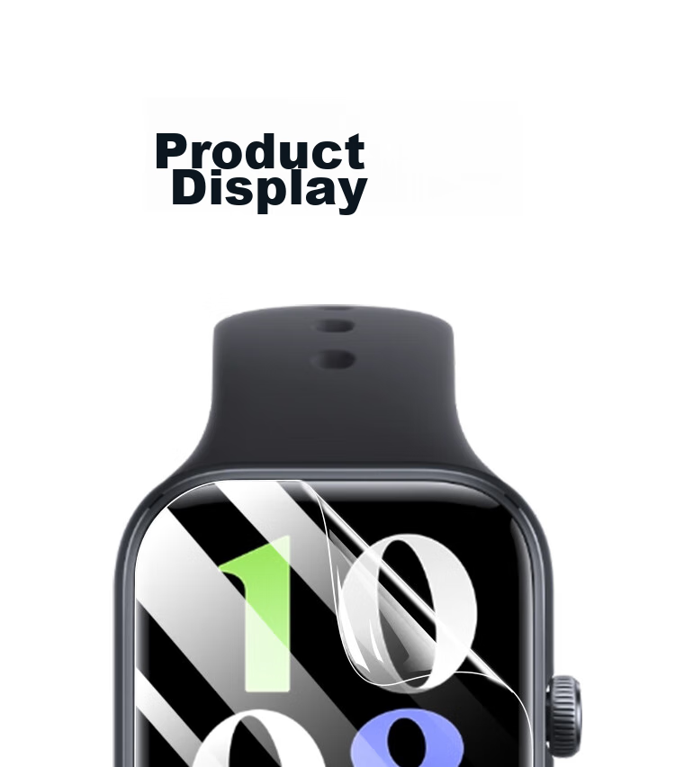 ESCASE [Two-Pack] Screen Protector for IQOO/Vivo Watch GT, Hydrogel Film, ESIM Version, Curved Full Coverage Anti-Scratch Protective Film 15