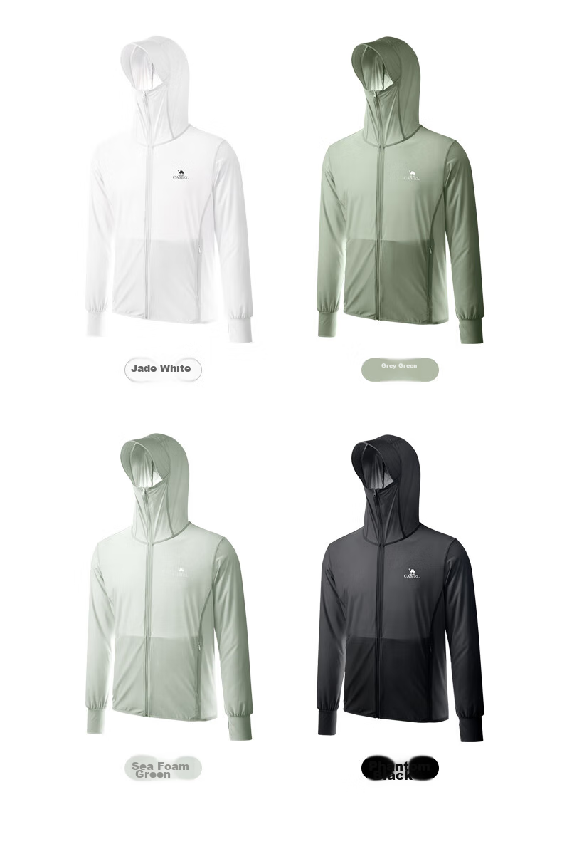 CAMEL Ice Mountain Sun Protection Clothing 1.0 Men's UV-Resistant Original Yarn Cool Breathable Quick-Dry Jacket, Summer M13BA03100B 30