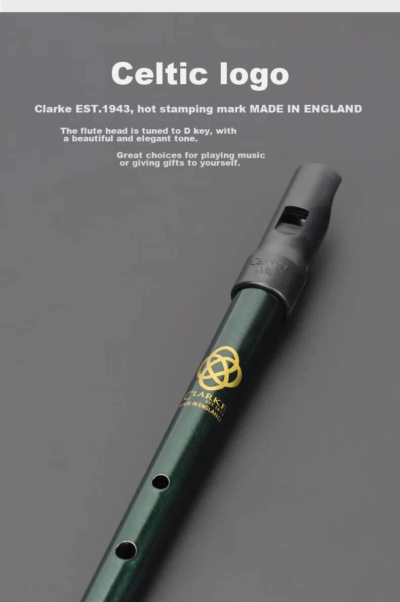 CLARKE Irish Tin Whistle in D Key, Original Imported Celtic Vertical Flute, Musical Instrument 5