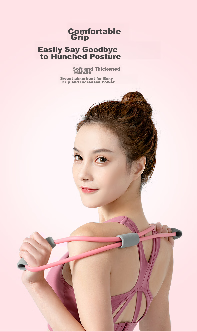 Li-Ning 8-Shaped Resistance Band Pilates Band Stretch Band Figure-Eight Elastic Band Arm Circles Back Opener Shoulder Fitness Equipment for Wome 7