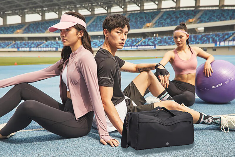 JD Jingzao Large Capacity Yoga Fitness Travel Bag Multifunctional Sports Storage Bag Black (Convertible Backpack, Crossbody, Handheld) 1