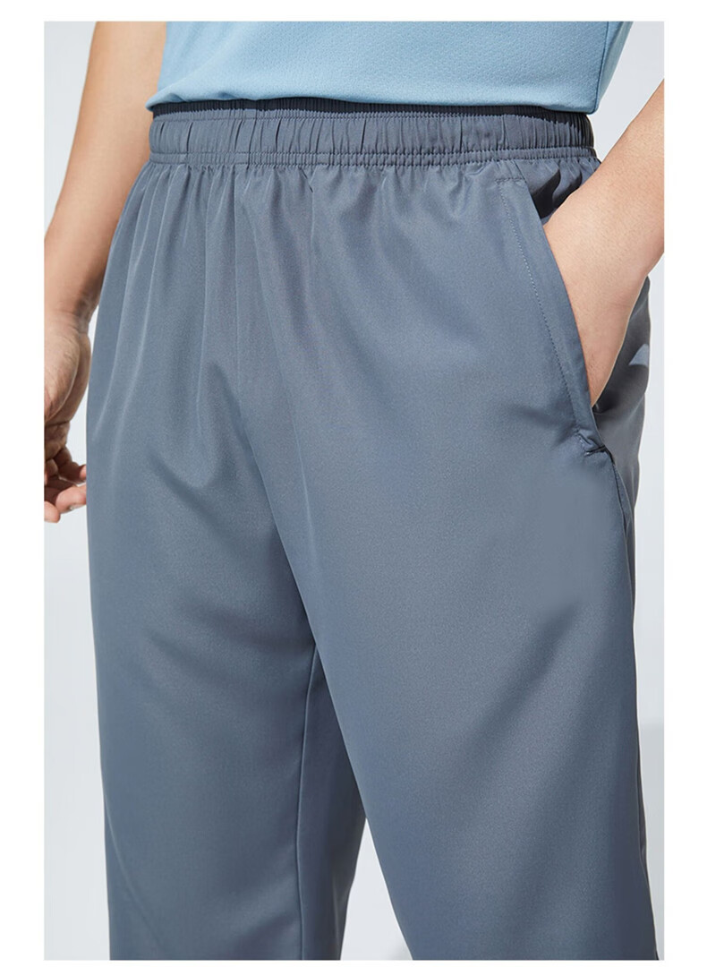 Huili Quick-Dry Ice Silk Capri Pants for Men, Summer Lightweight Straight-Leg Sports Pants, Breathable Running Comfortable Versatile Casual Pants 9