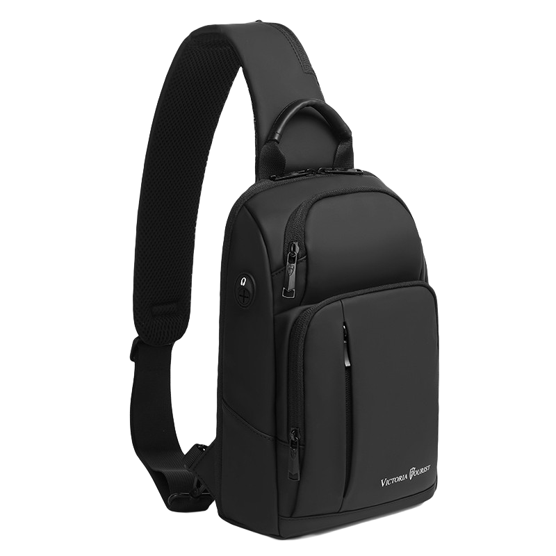 VICTORIATOURIST Crossbody Bag for Men, Chest Bag with Large Capacity, Phone Pouch, 11-Inch Tablet Bag, Small Backpack, Sports Messenger Bag, Shoulder Bag