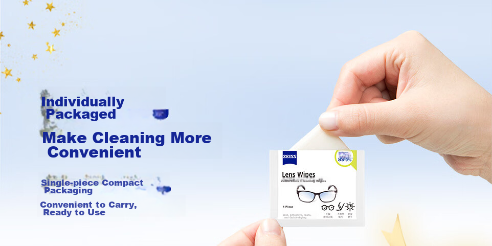 ZEISS Lens Cleaning Paper, Eyeglass Wipes, Camera Lens And Film Cleaning Wipes, Disposable Lens Cleaning Tissues, Portable Individually Wrapped, 120 Pieces Per Pack 7