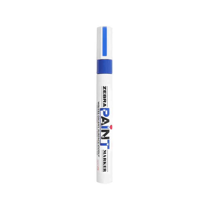 ZEBRA Paint Marker, Oil-Based Marker, Large Logistics Pen Signature Pen/marker, PAINT-MOP Blue, Single Pe