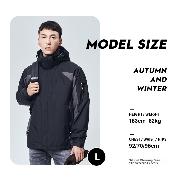 TOREAD Women's Outdoor Three-In Fleece Jacket, Detachable Two-Piece Set, Windproof, Warm Mountaineering Suit, Cold-Resistant Coat 16