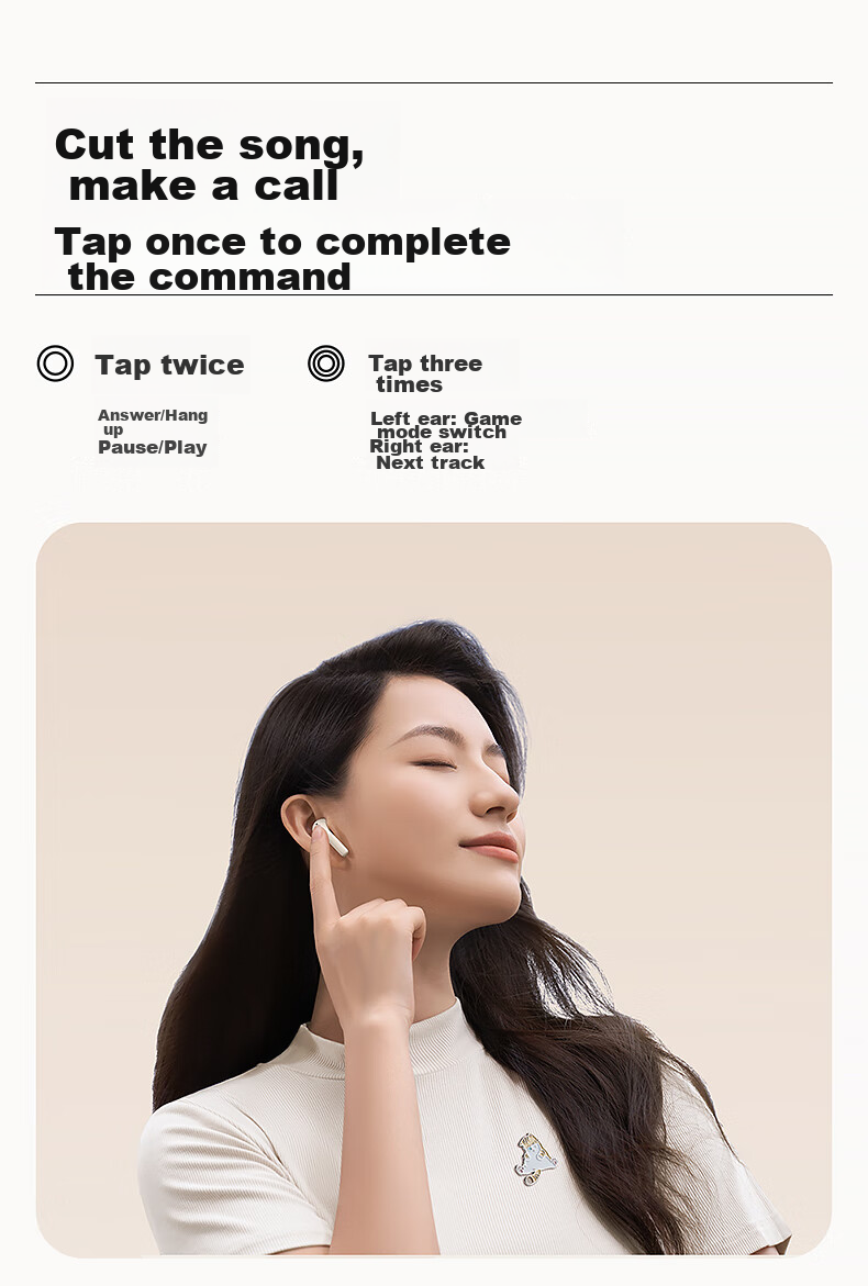 Manbuzhehuazai Zero Miao Series Limited Edition Gift Box, True Wireless Bluetooth Earphones, Semi In-Ear Headphones, Boodle Cat 13