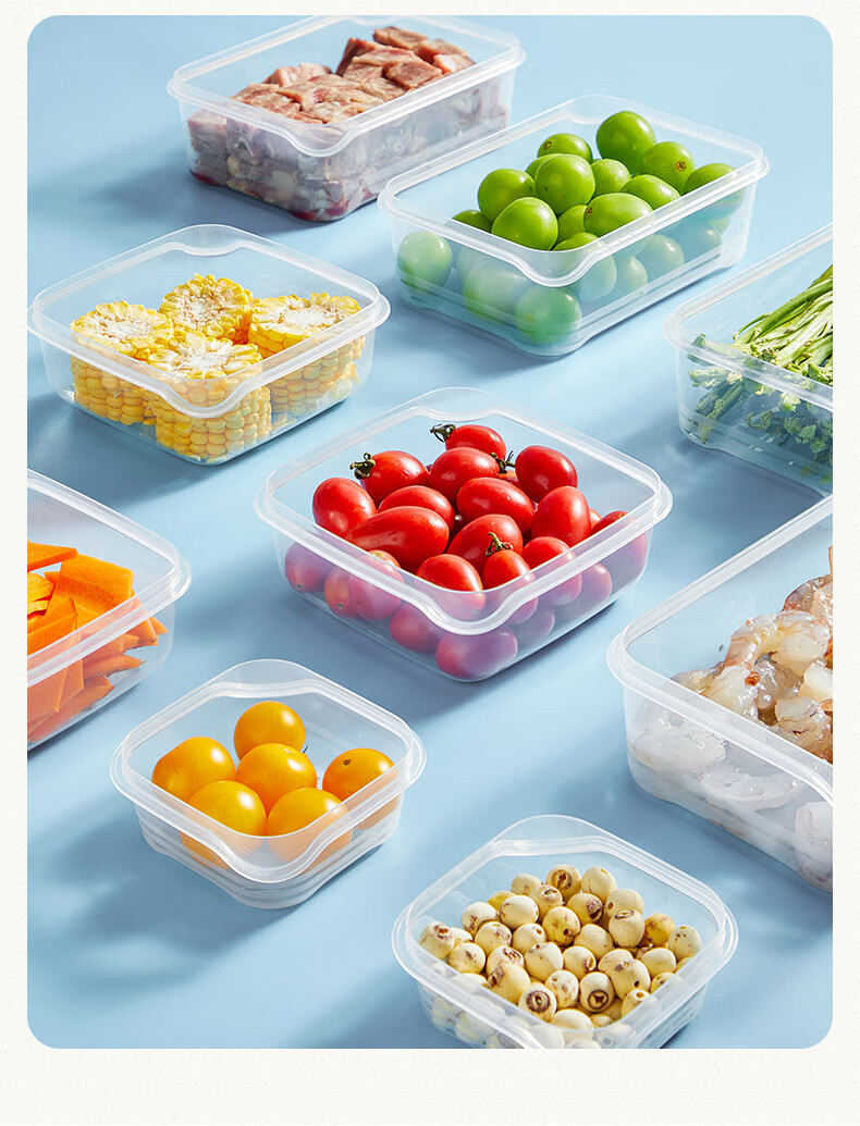 COOKER KING Plastic Food Storage Container Set, Refrigerator Storage Box, Leak-Proof Lunch Box, 3-Piece Yellow Set 1