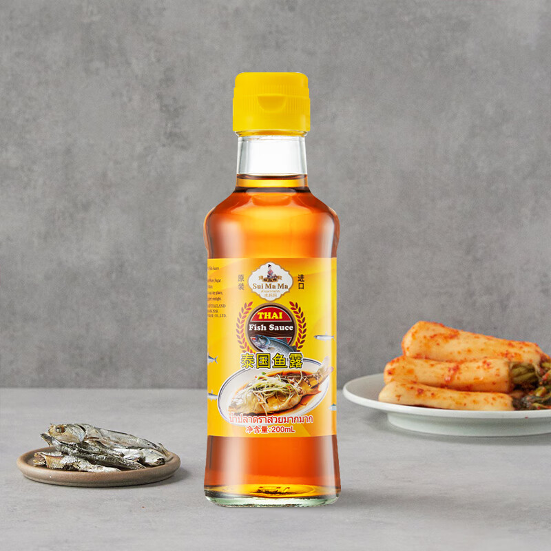 水妈妈 泰国进口鱼露200ml 玻璃瓶凤尾鱼汁冬阴功汤泰国菜 辣白泡菜调味