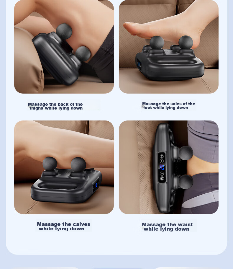 KONKA Twelve-Head Massage Gun, Fully Automatic Multi-Functional Full-Body Muscle Relaxation Massager, Professional-Grade Waist Leg Neck Fascia Gun, Birthday And New Year Gift for Parents And Boyfriends 8