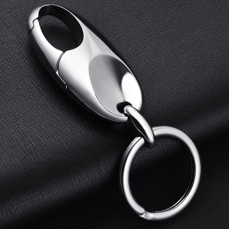 YORA Lotus 316L Stainless Steel Keychain, Men's Car Key Ring Pendant, Waist-Hanging Key Chain, High-End Key Fob