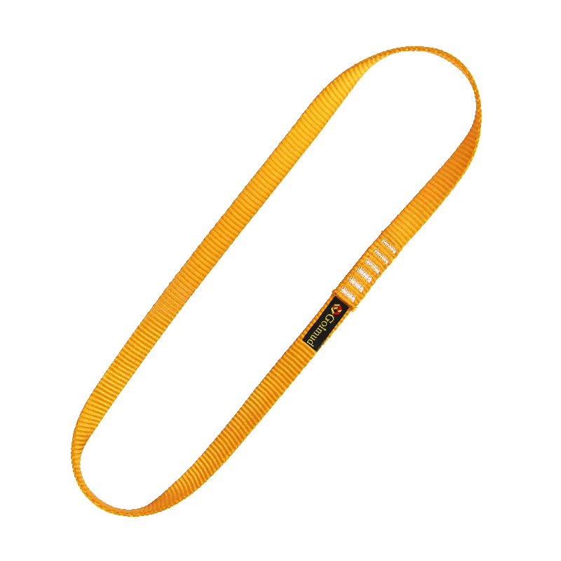Gorm Climbing Mountaineering Rappelling Equipment Webbing Loop Connecting Rope Safety Belt 22kN Protective Loop Webbing GD1541 Black 100cm