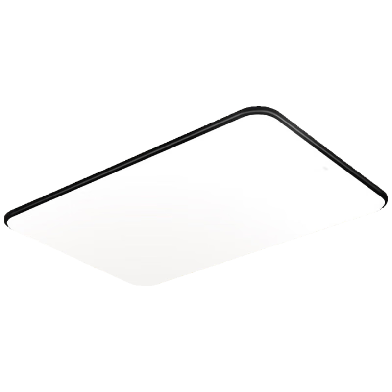 NVC Living Room LED Ceiling Light, Modern Minimalist Rectangular Design, Remote Control Dimming Lighting Fixture Langyu X