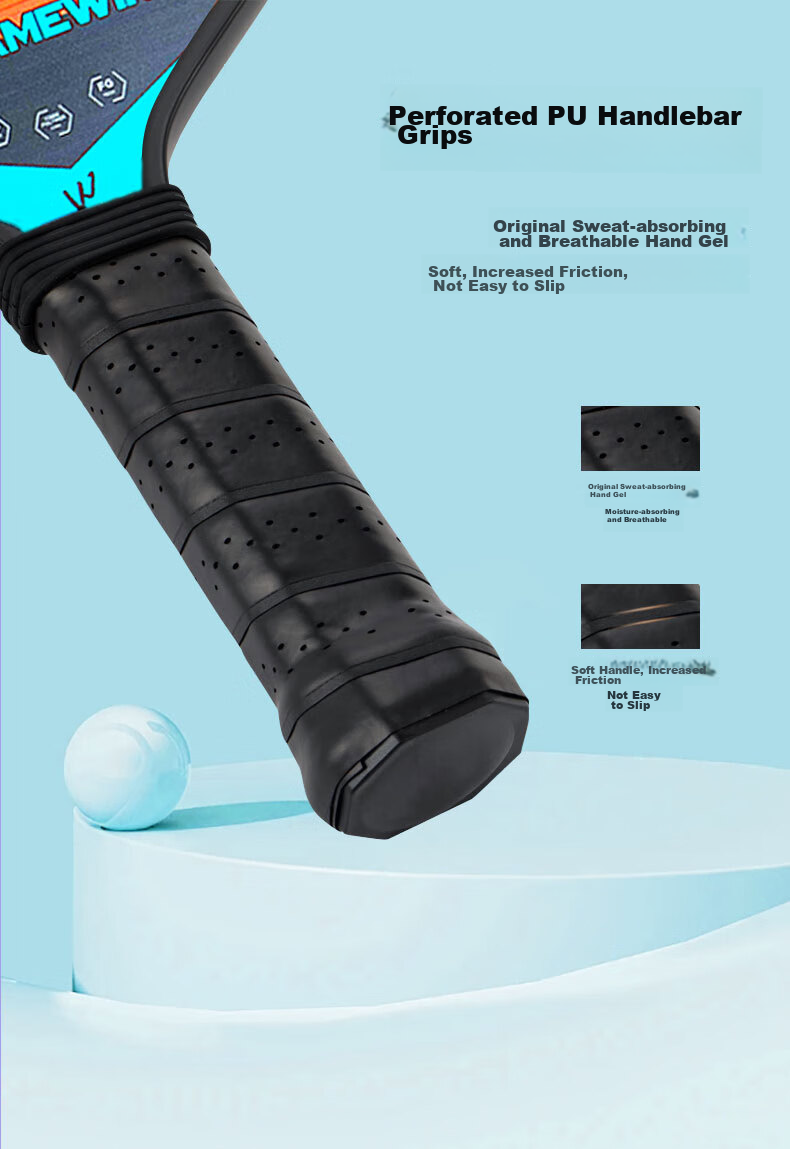 CAMEWIN Pickleball Paddle Set, Fiberglass Entry-Level Paddle, Parent-Child Interaction, Couples Partner, Double Paddle 8