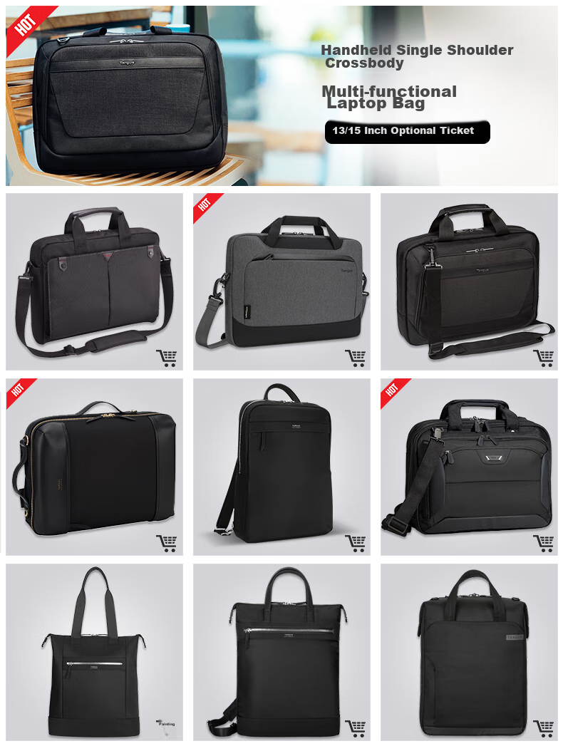 TARGUS Laptop Bag, 15.6-Inch Fashion Crossbody Bag, Commuter Briefcase, Gift for Boyfriend Or Husband, Black, 914 1