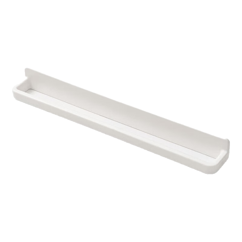 MUJI ABS Wall-Mounted Storage, Slipper And Towel Rack, Large White, Length 45 × Width 5.8 × Height 5cm