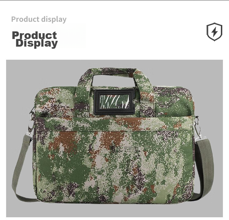Jingantong Camouflage Briefcase, Handbag, Laptop Bag, Large Capacity Notebook Handbag, Jungle Starry Sky 5