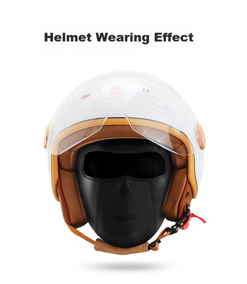 BIKEBROS Cycling Balaclava Helmet Liner, Outdoor Sun Protection Face Mask, Spring And Summer Full-Face Ice Silk Face Guard, Windproof Small Cap, for Men And Wome 6