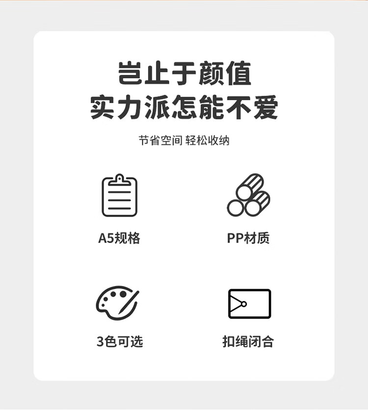 TIANSE A4 Transparent File Box, 20mm Document Box, Transparent ID Photo Storage Box, Waterproof Organizer Box for Office Supplies, TS-314 1