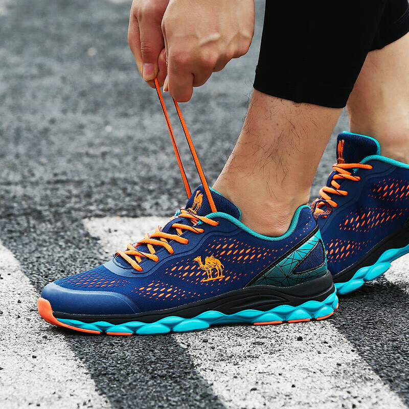 Мужские кроссовки CAMEL Mesh Breathable Lightweight Shock-Absorbing Running Shoes CSS221L0032, синий индиго, размер 42