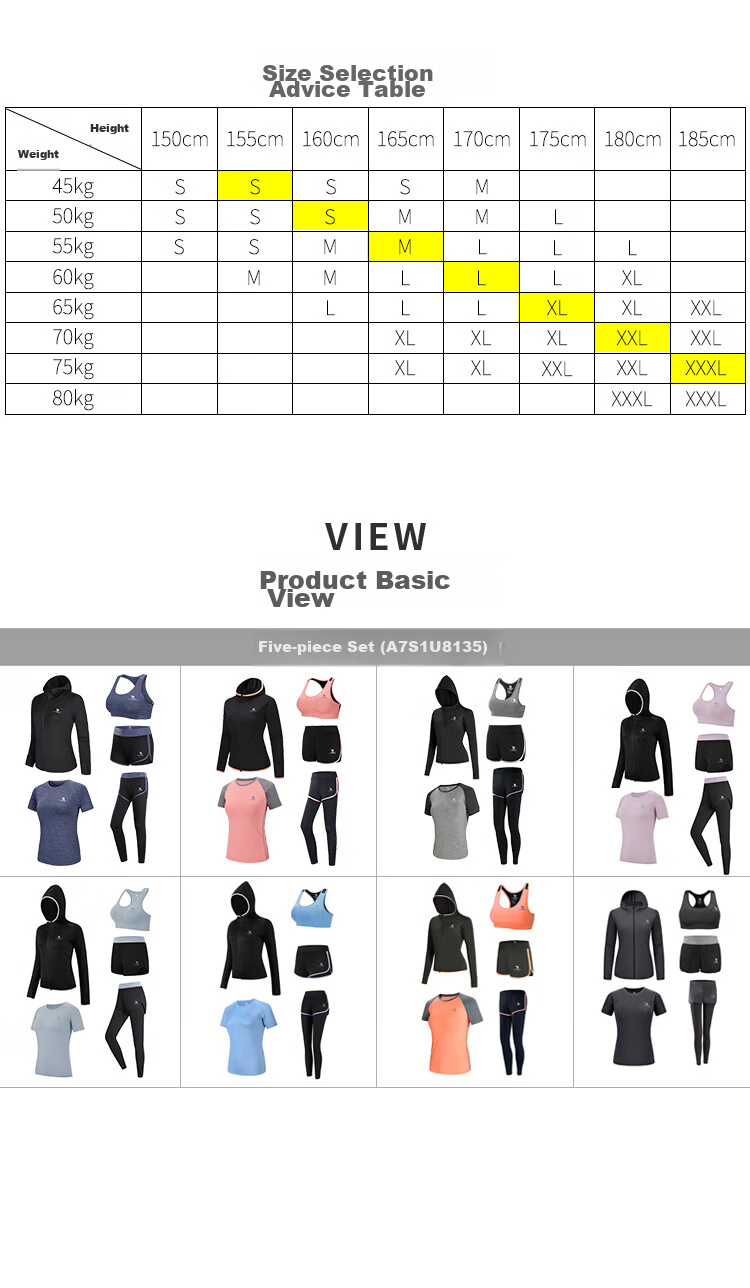 CAMEL Women's Sportswear Set, New Yoga Fitness Pilates Elastic Short-Sleeve Shorts And Pants Five-Piece Workout Outfit 25