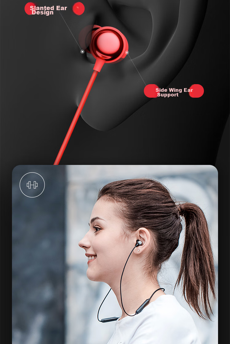 Havit [50,000+ Positive Reviews] I30 Sports Bluetooth Headphones, Wireless Neckband In-Ear Gaming Headset with Long Battery Life, Compatible with Huawei, Apple, And Android Phones, Black 6