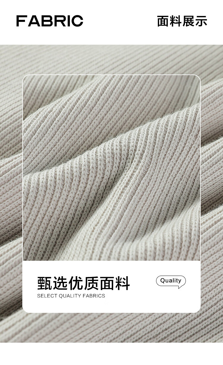 Dme [Relaxed Fit Pullover Sweatshirt], Autumn Light Bean Green Stylish Stand Collar, Zipper Half Placket, Simple Sweatshirt 9